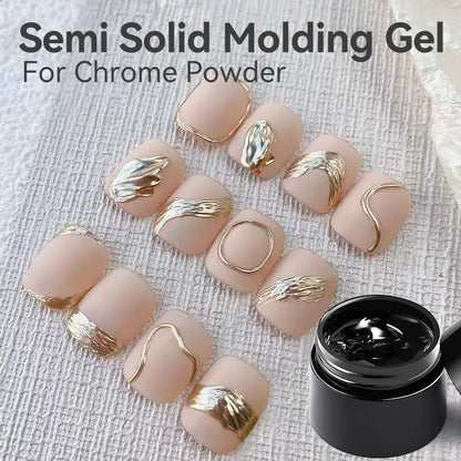 BORN PRETTY 30ML Nail Rhinestone & Gem Glue Gel – 3D Sculpting Adhesive for Nail Art, Flower Carving & DIY Decoration