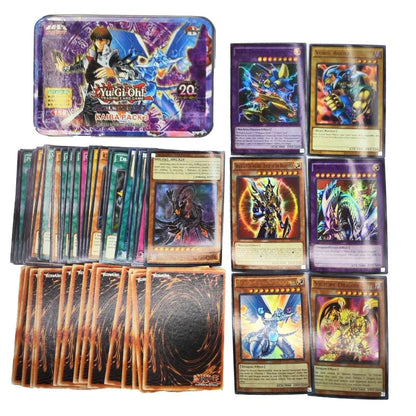 Yu-Gi-Oh! Kaiba Pack 3 Card Deck - English TCG Holographic Blue-Eyes White Dragon Cards with Tin Box