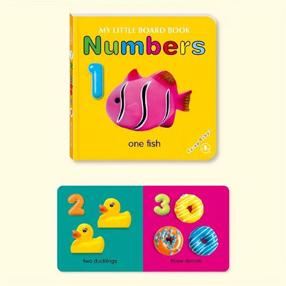 Colorful Patterned Card Book - Interactive Sensory Learning & Early Reading Education Gift