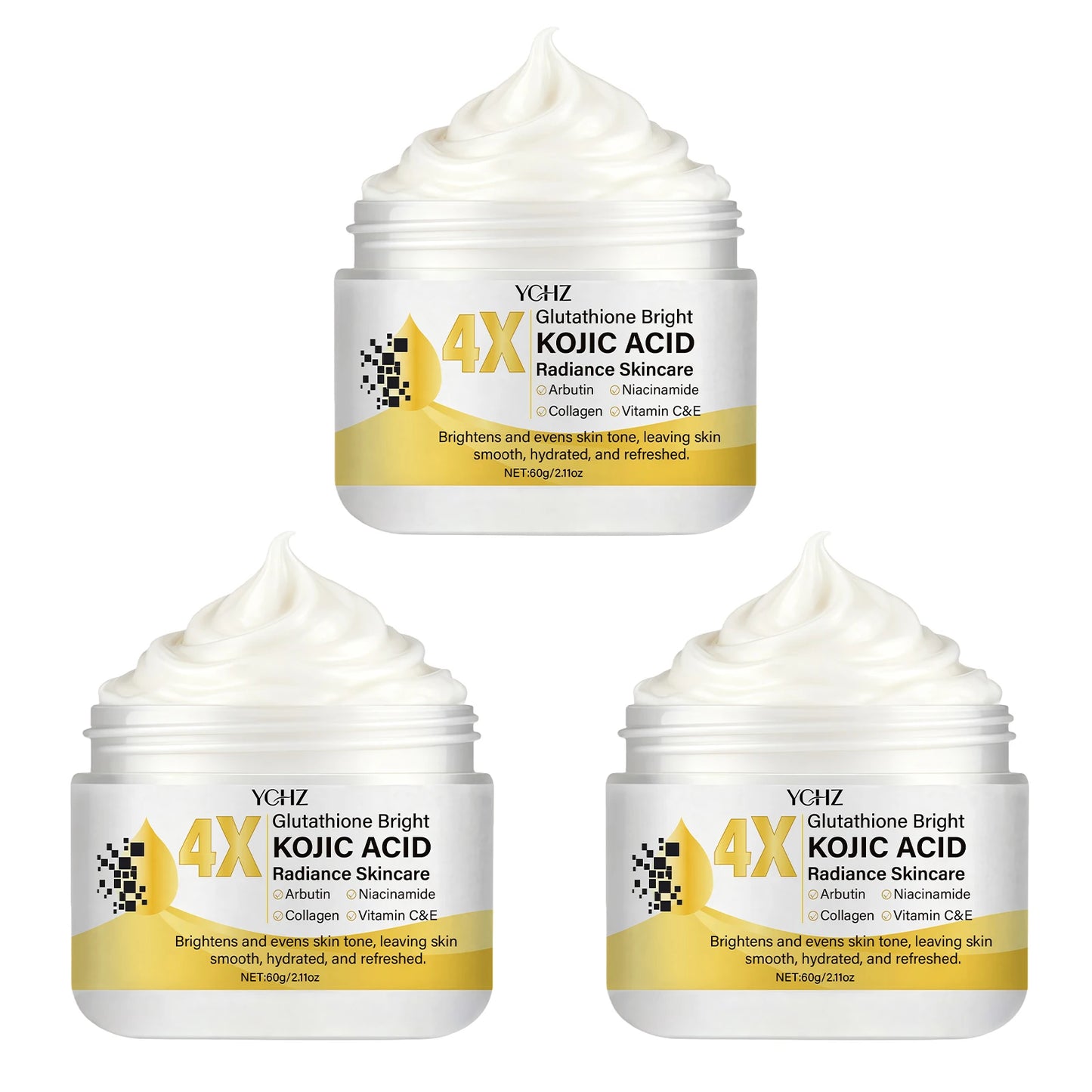 Kojic Acid Face Cream - Dark Spot Correcting Moisturizer for Even Skin Tone, Day & Night Use, 60g