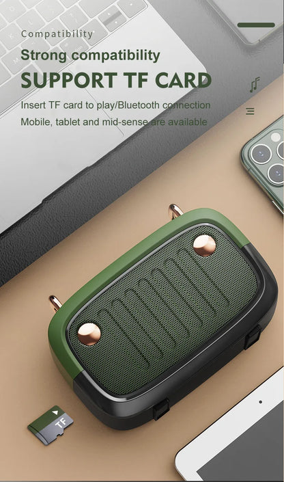 Wireless Portable Bluetooth Speaker — Mini Subwoofer Music Box with Hands-Free Function