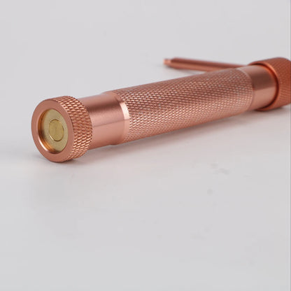 Cake Sculpture Clay Tool Gun – Rose Gold Fondant Extruder with 20 Tips for Sugar Paste Craft