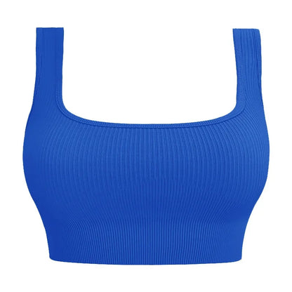 Women’s Seamless Yoga Sports Bra - Backless Fitness Crop Vest for Gym, Training & Outdoor Workouts