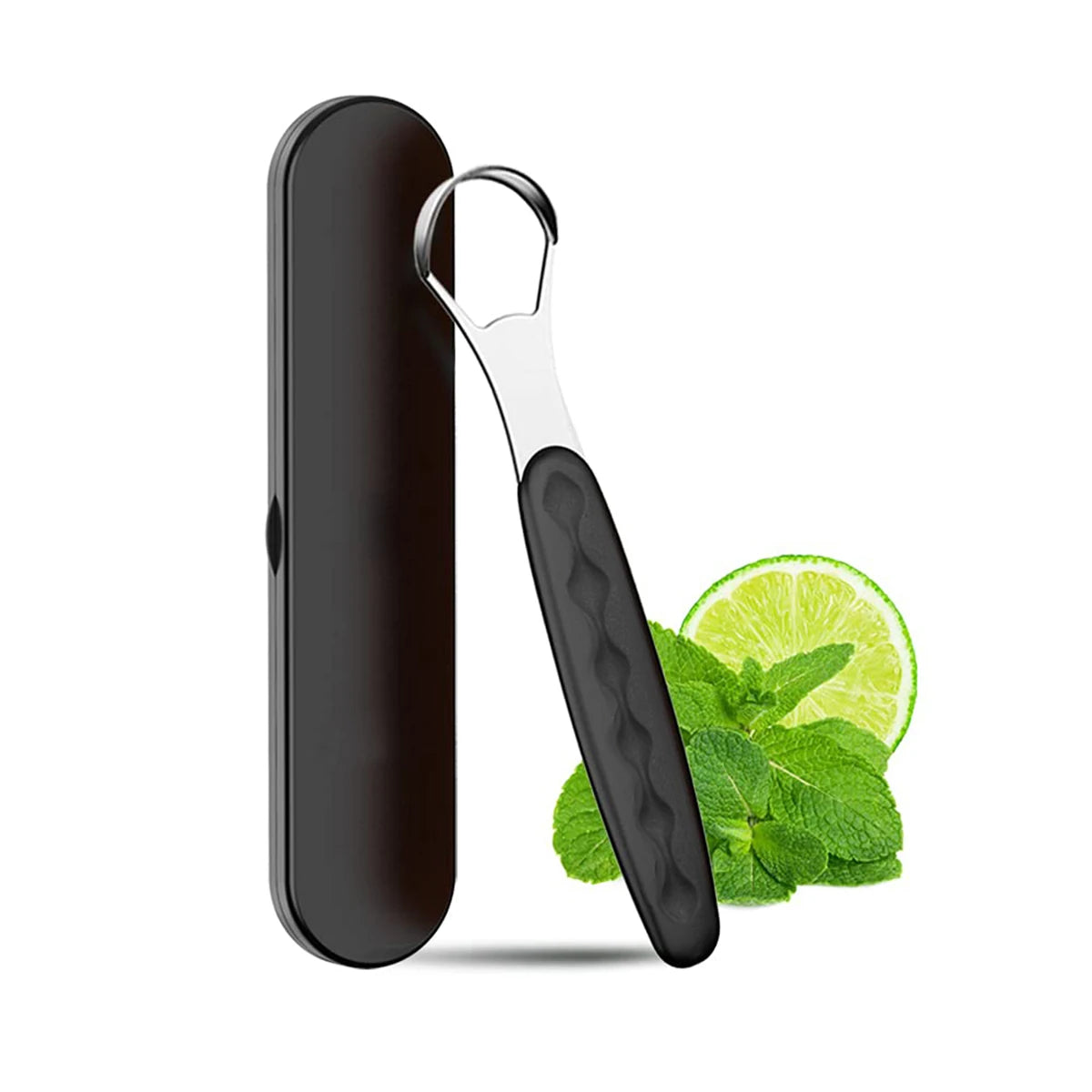Portable Stainless Steel Tongue Cleaner – Color Tongue Scraper for Bad Breath and Oral Hygiene Care