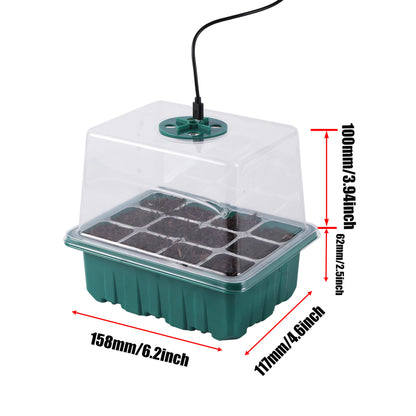 LED Grow Light for Seed Starter — Greenhouse Germination Light, Compatible with Seedling Kits & Humidity Dome