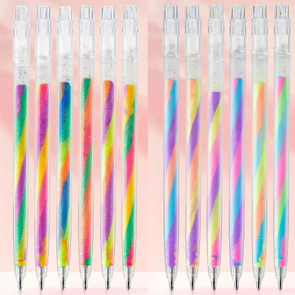 6/12/18-Piece Glitter Gel Highlighter Pen Set - 1.2mm Vibrant Color Pens for Journals, DIY Crafts and Greeting Cards
