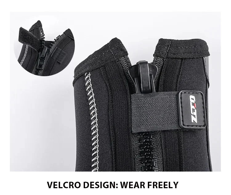 5mm Neoprene Dive Boots with Side Zipper — Unisex Snorkeling & Scuba Diving Shoes for Water Sports