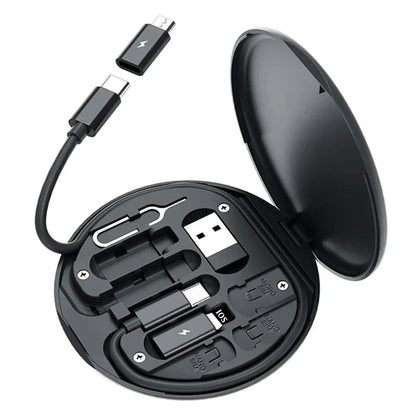 Multi USB Type-C 60W Charging Cable Kit – USB-C to Lightning, USB-A & Type-C to Micro/Type-C/Lightning Adapter Set