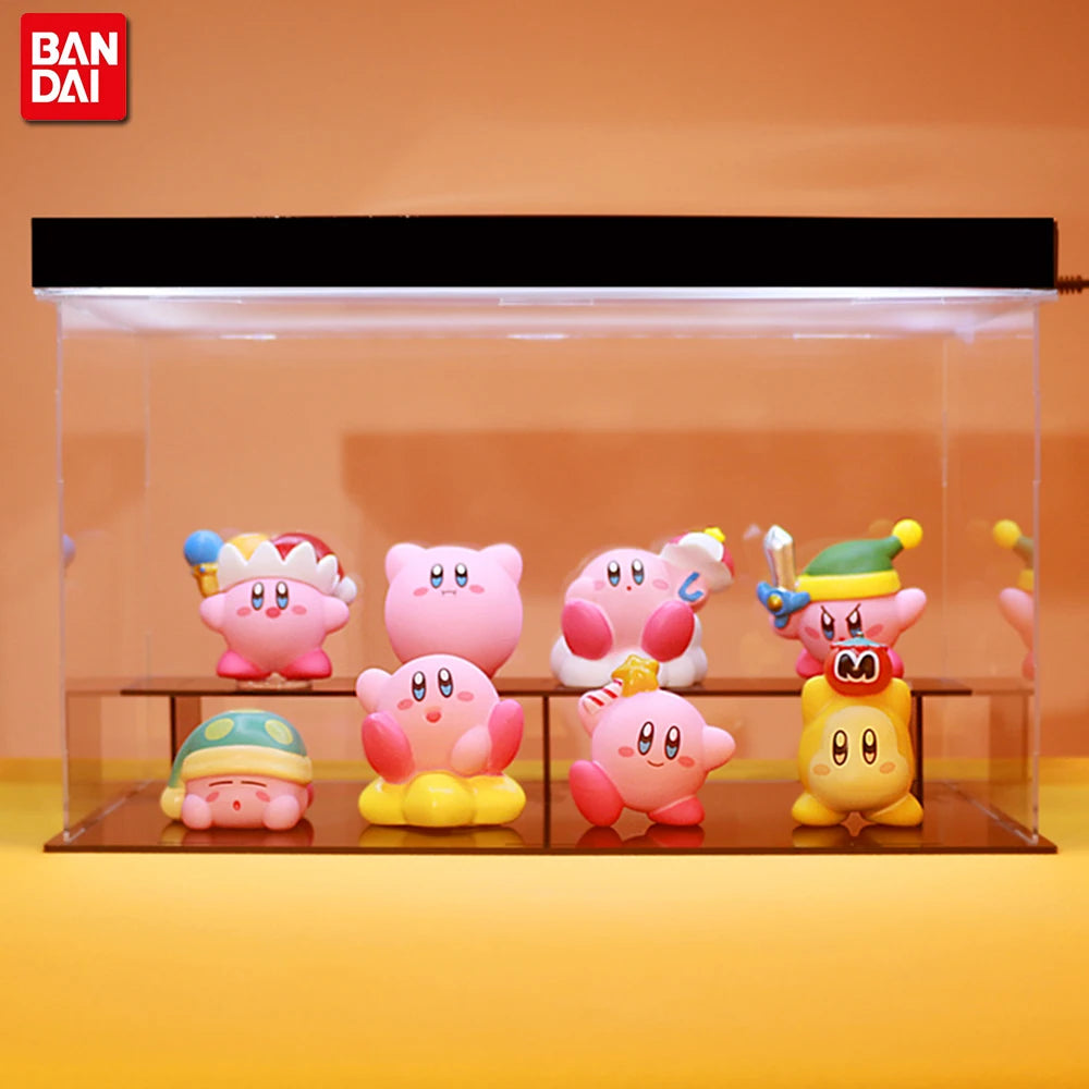 8pcs Star Kirby Anime Figure Set – Cute Pink Mini Figures Collectible Toy for Kids’ Gifts