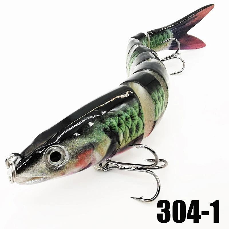 Multi Jointed Swimbait Fishing Lures - Slow Sinking Bionic Artificial Bait for Freshwater and Saltwater Bass Trout Fishing