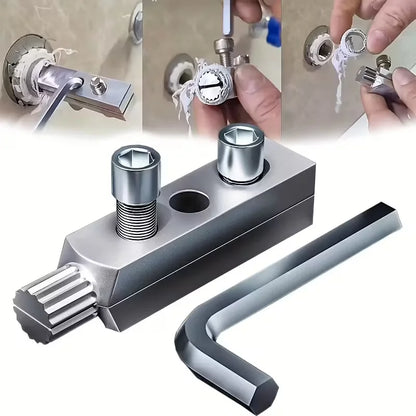 Faucet Valve Thread Extractor Tool - 1/2 & 3/4 Inch Broken Screw & Bolt Remover Kit