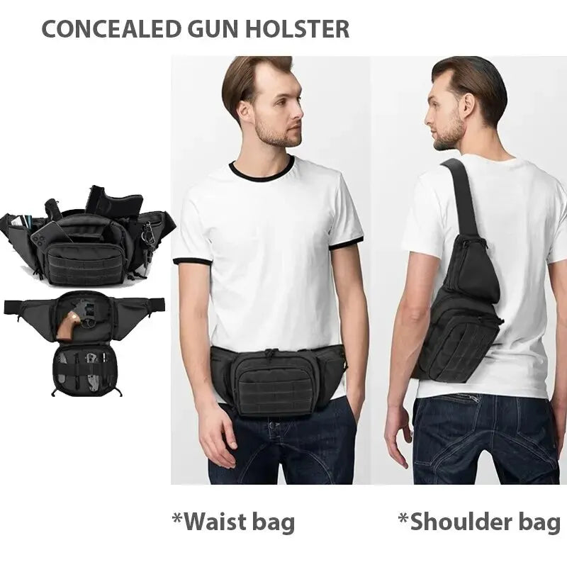 Tactical Waist Pack – Nylon Bodypack for Hiking, Phone Pouch, Outdoor Sports, Army Green, Men’s Hunting, Climbing, Camping Belt and Airsoft Bags