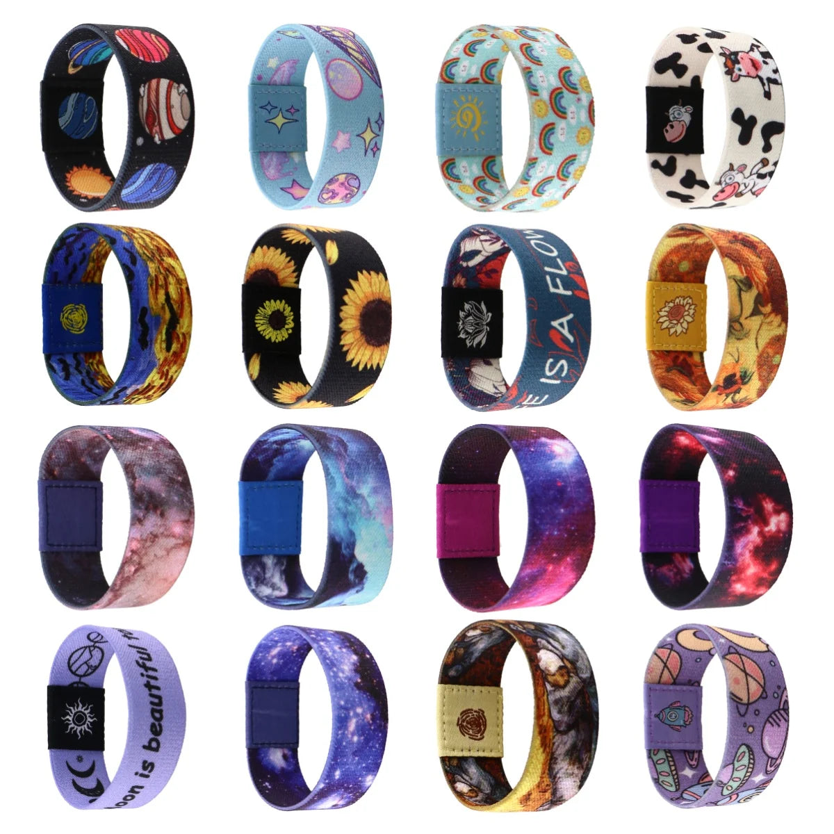 Starry Sky Stretch Bracelet - Sunflower Flexible Wristband Cuff for Sports & Casual Style Gifts