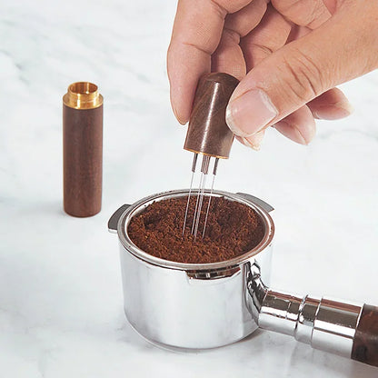 Stainless Steel Needle Distributor Coffee Tamper – Espresso Mixer, Leveler & WDT Tool for Barista Accessories