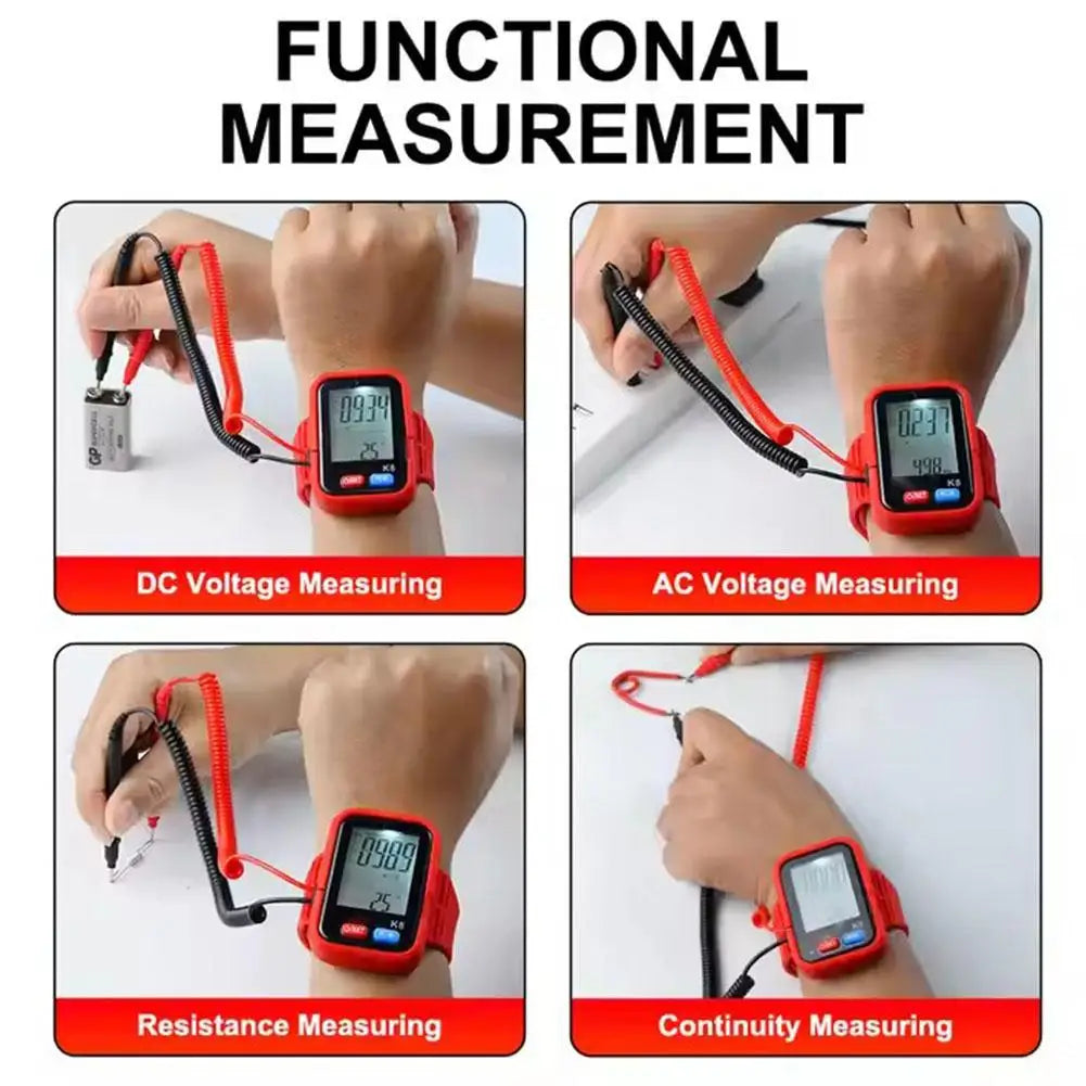 Auto-Range Digital Multimeter - NCV Voltage Detector with Capacitance Measurement for Electrical Testing & Repair