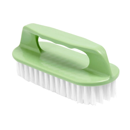 Hard Bristle Scrubbing Brush - Portable Plastic Hand Brush for Laundry, Shoes, Kitchen & Bathroom Cleaning
