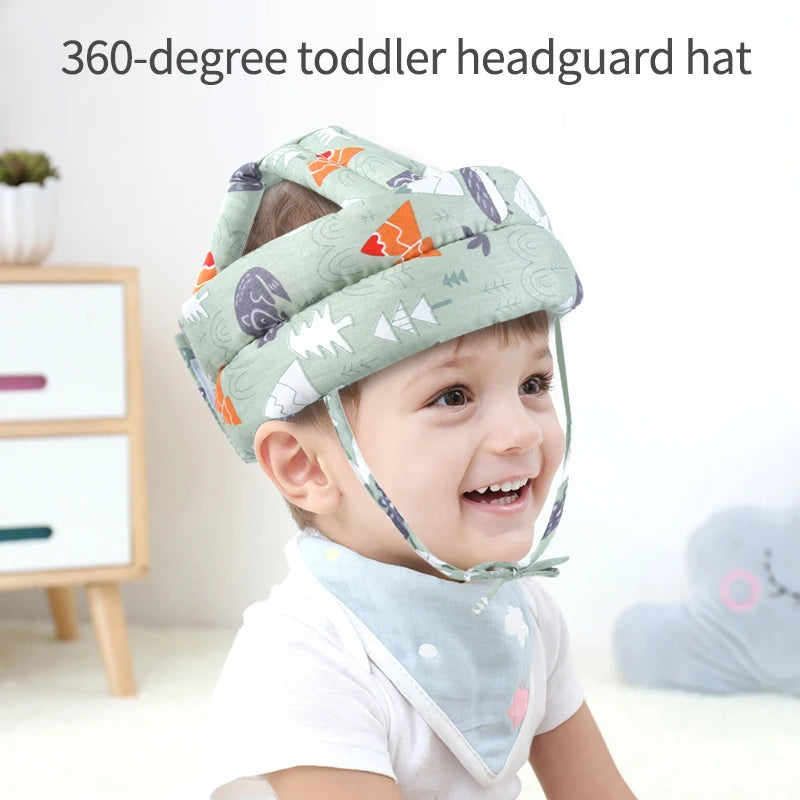 Baby Safety Helmet: Soft Comfortable Head Protection Hat - Adjustable Crash Cap for Head Security, Protective Headgear