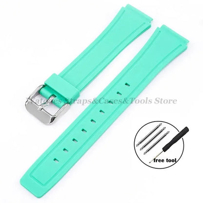 18mm Silicone Watch Strap for Casio F84 F91W - Replacement Band for F105 F108 FA158 F168 AE1200 AE1300 Watches