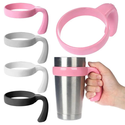 Water Bottle Tumbler Handle – Travel Mug Holder for 20oz/30oz Car Cup Rack & Drink Holder Accessory