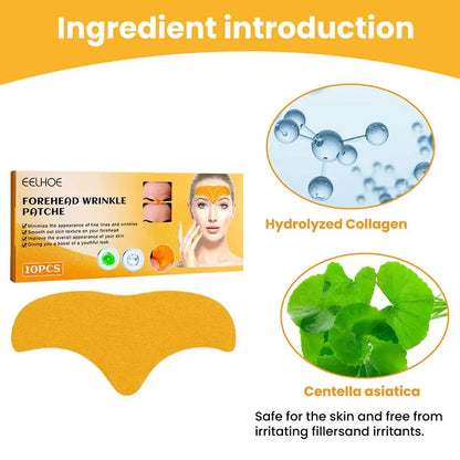 10-100pcs Forehead Wrinkle Patches — Anti-Wrinkle Gel Skin Care Patches for Natural Forehead Line Removal