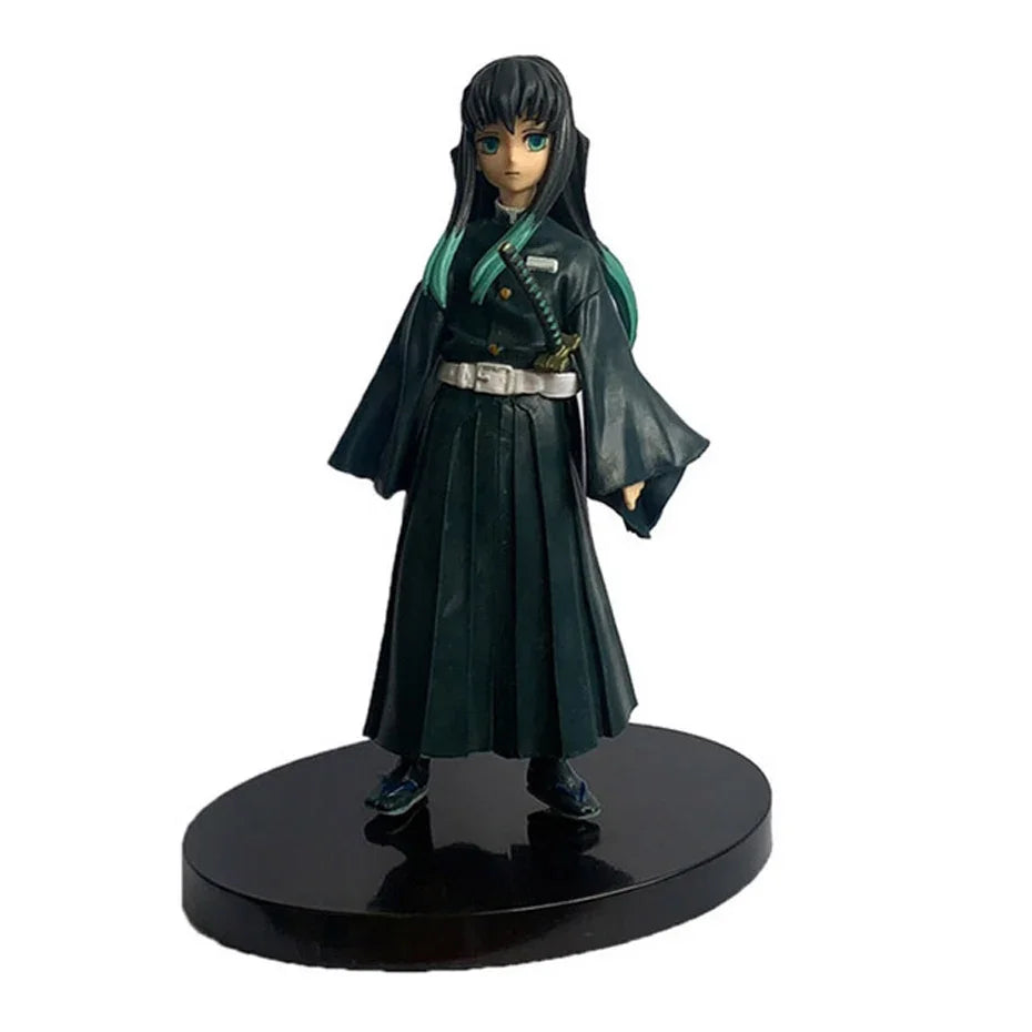 Anime Demon Slayer Kimetsu No Yaiba Action Figures – Tanjirou, Nezuko, Zenitsu & Inosuke PVC Model Toys