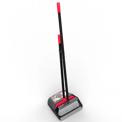 Household Broom and Dustpan Set with Long Handle – Durable 2-in-1 Sweeping Cleaning Tool for Home Floor Cleaning Supplies