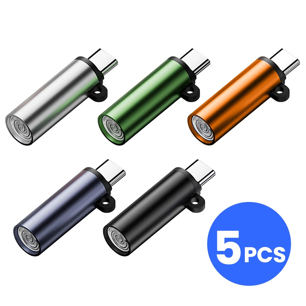 Type C Mini Cigarette Lighter - USB-C Blow-to-Ignite Auto Shut-Off Outdoor Safety Adapter for iPhone 17