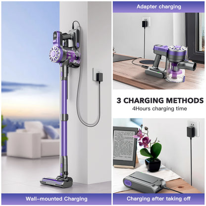 GOOVI V07 Cordless Handheld Vacuum Cleaner - 100KPA Suction Power, 180W, 0.9L Dust Cup, for Pet and Home Cleaning