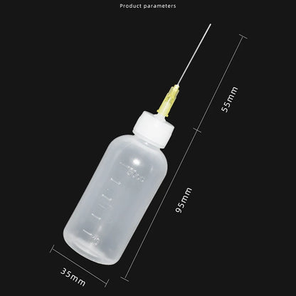 50ML Plastic Liquid Alcohol Dispenser Bottle for Rosin, Solder Flux Paste, PCB Cleaning & Welding Repair Tools