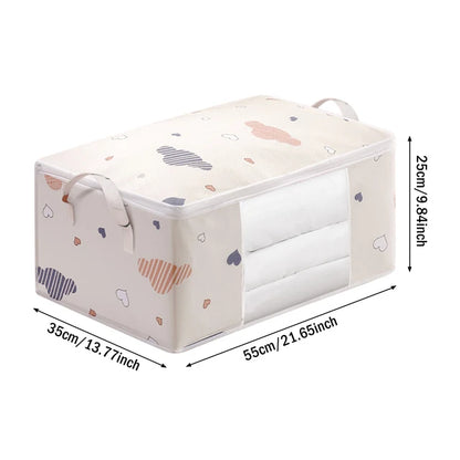 Big Capacity Storage Bag – 4/2/1PCS Moisture & Dust-Proof Organizer for Quilts, Clothes, Duvets, Blankets, and Luggage