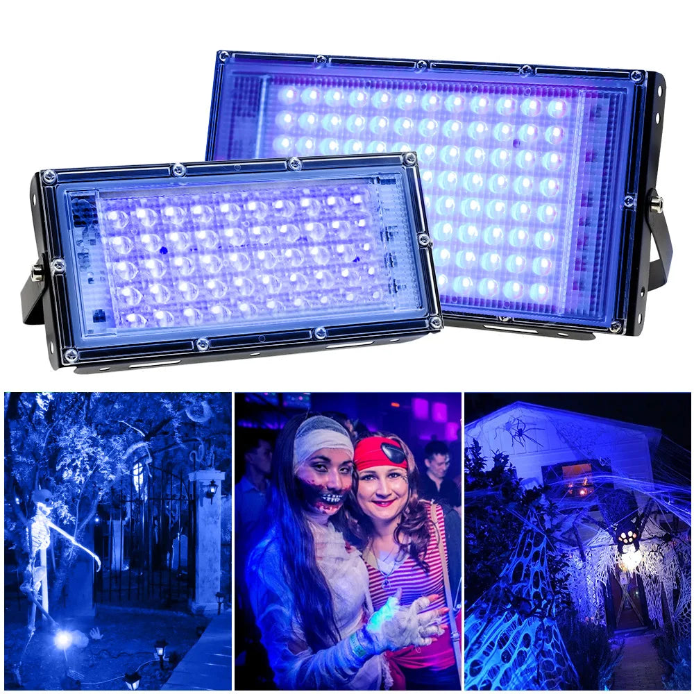 LED UV Curing Lamp — 100W/300W 365nm & 395nm Purple Light for Glue, Resin & Fluorescent Detection