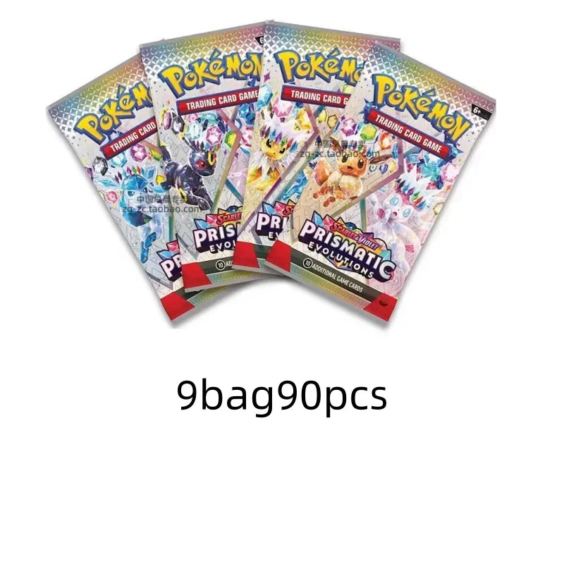360-Piece Pokémon Card Set – Prismatic Evolutions Scarlet & Violet, 151 Surging Sparks Paldean Fates English Booster Battle Cards