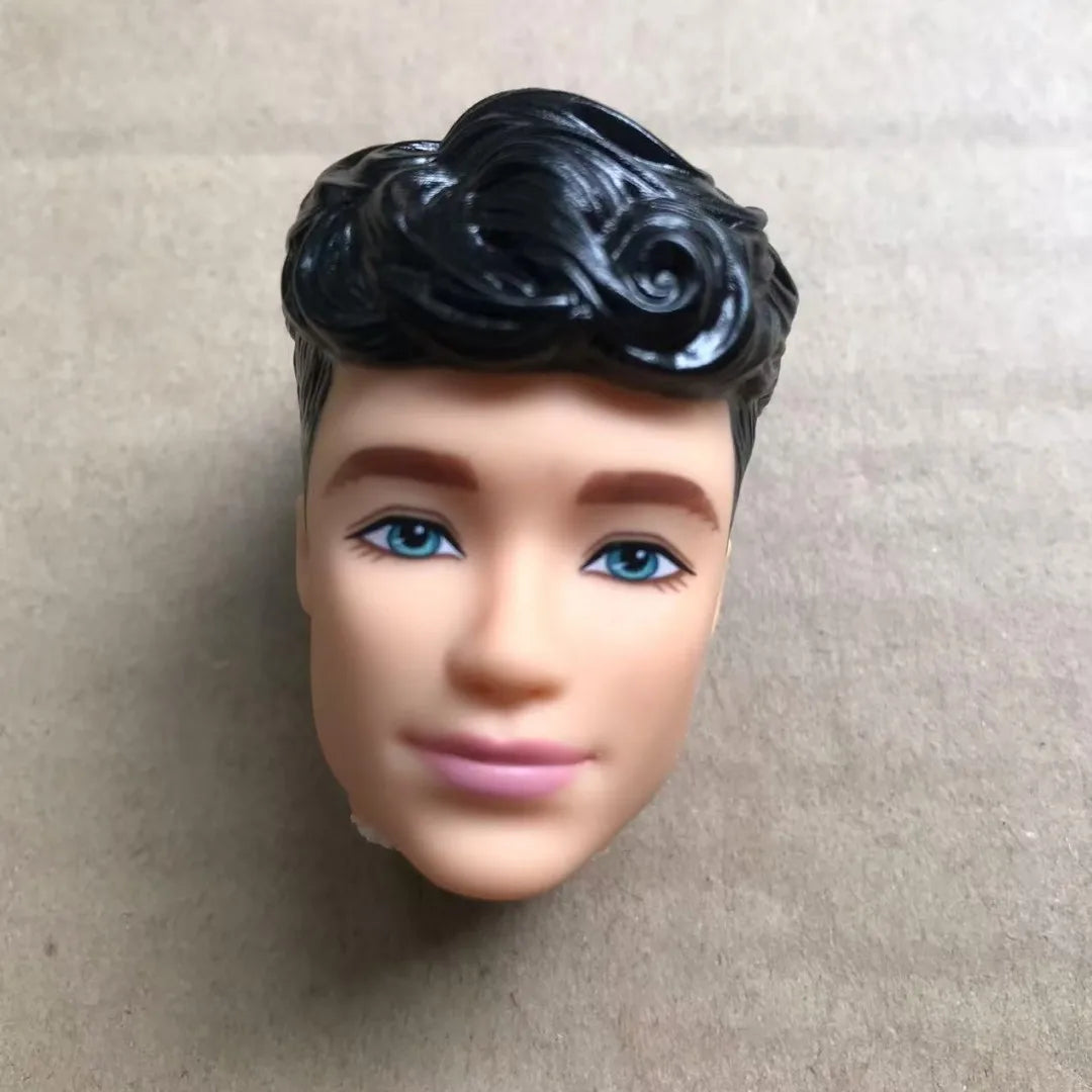 1/6 Male Doll Heads – DIY Ken Doll Parts for Beige Skin Dolls Accessories