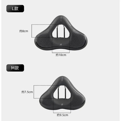 Bicycle Saddle Cushion - Wide Thick Shock-Absorbing Comfortable Seat for MTB, Touring & E-Bikes