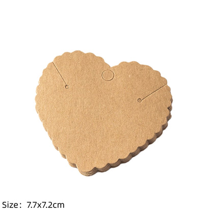 50pcs Earring Display Cards — Cardboard Jewelry Holder for DIY, Small Business, Organizer & Packaging Supplies