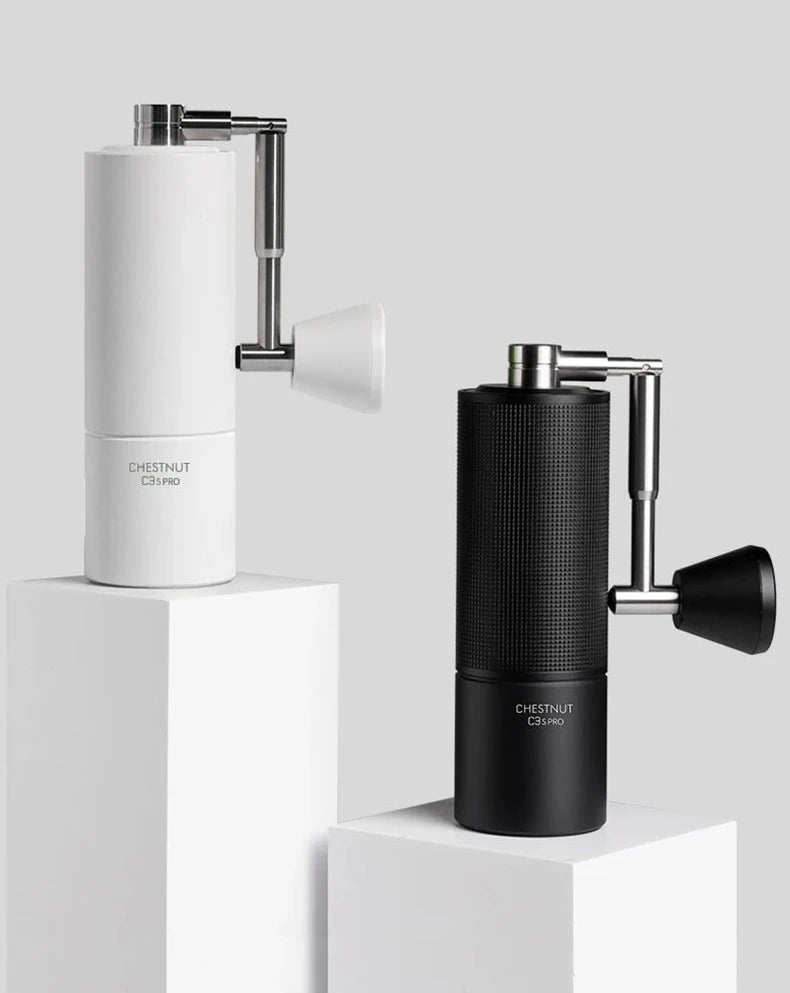 TIMEMORE Chestnut C3S PRO Manual Coffee Grinder — 25g Hand Grinder with Adjustable Steel Burr & Cleaning Brush