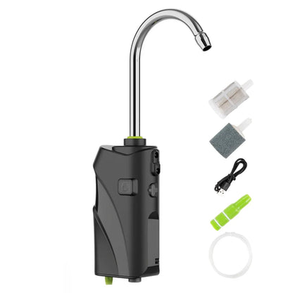 3-in-1 Hand-Washing Fishing Gear - Portable Intelligent Sensor Water Oxygen Air Pump, 2600mAh with Auto Induction LED Light for Fishing