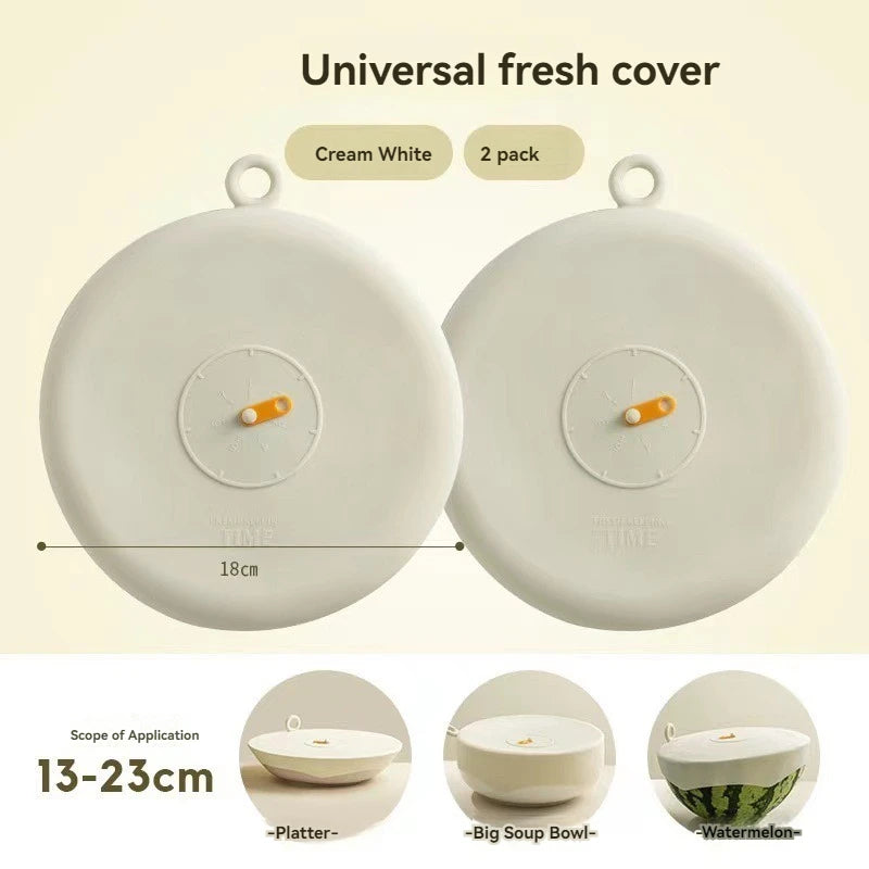 Reusable Silicone Stretch Lids – Self-Sealing Universal Covers for Bowls, Pots & Pans