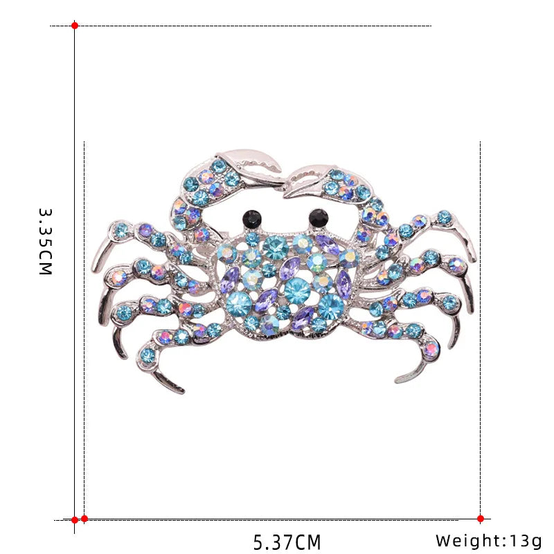 Sapphire Blue Crystal Peacock Brooch - Elegant Rhinestone Animal Pin for Fashion Accessories and Gifts