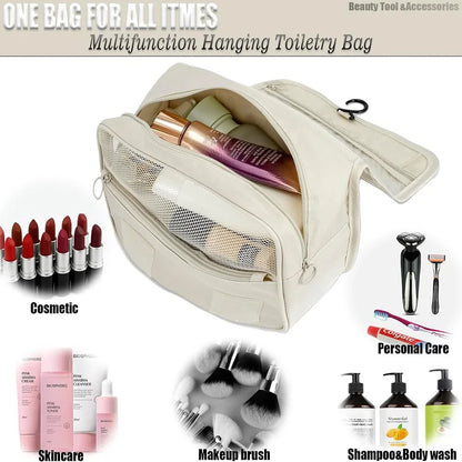 Waterproof Travel Makeup Bag – Large Capacity Toiletry Organizer & Beauty Storage Pouch