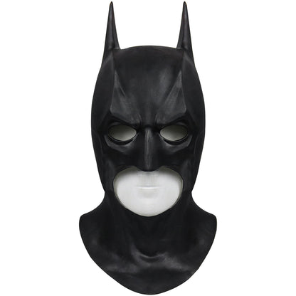 Cafele 2022 Batman Cosplay Costume for Men – Bruce Wayne Halloween Outfit with Black Latex Masquerade Mask