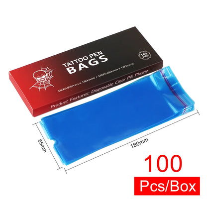 100 PCS Waterproof Tattoo Pen Barrier Film - Protective Tattoo Color Packaging & Anti-Fouling Film for Machines