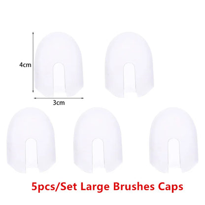 Soft Synthetic Blending Brush Set – Flat Ink Brushes with Caps for DIY Scrapbooking, Card Making & Craft Application Tools