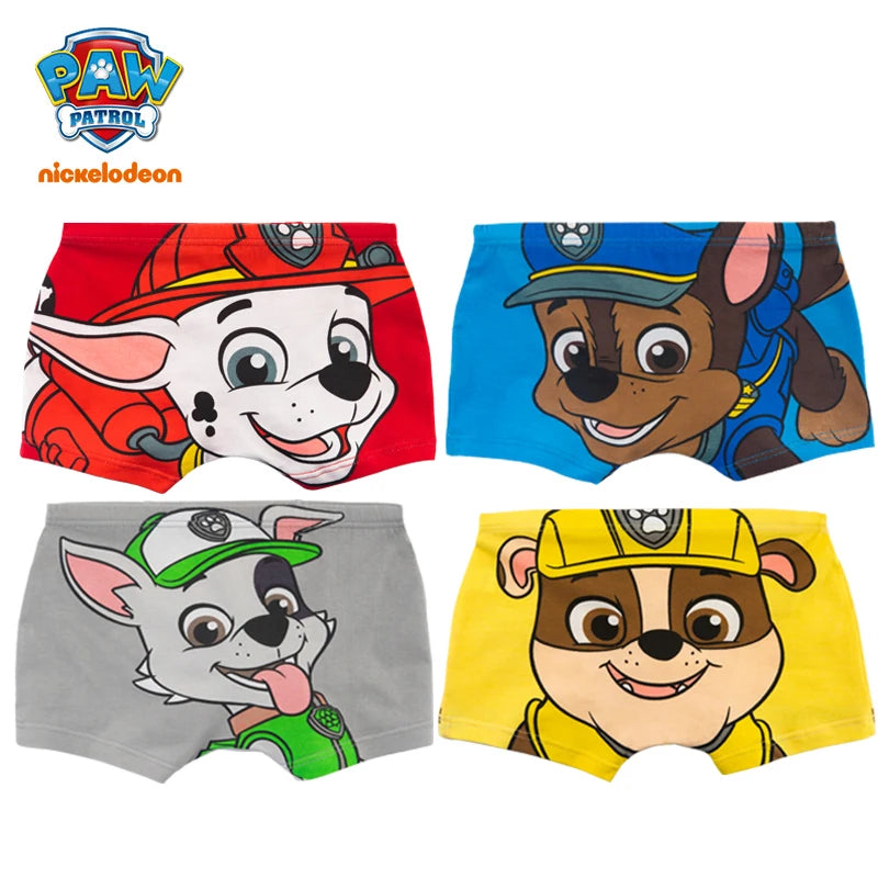 PAW Patrol Kids Cotton Boxer Briefs - Slim Fit Comfortable Underwear for Boys Ages 3-8 Years