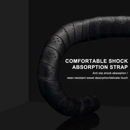 RIDERACE Bicycle Handlebar Tape – Anti-Slip PU EVA Breathable Damping Straps for Road Bike Anti-Vibration Grip