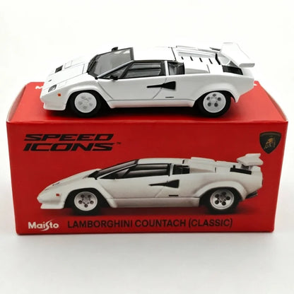 Maisto 1:64 Lamborghini Countach LP500 Diecast Model Car - Alloy Classic Sports Car Collectible Miniature Toy & Gift