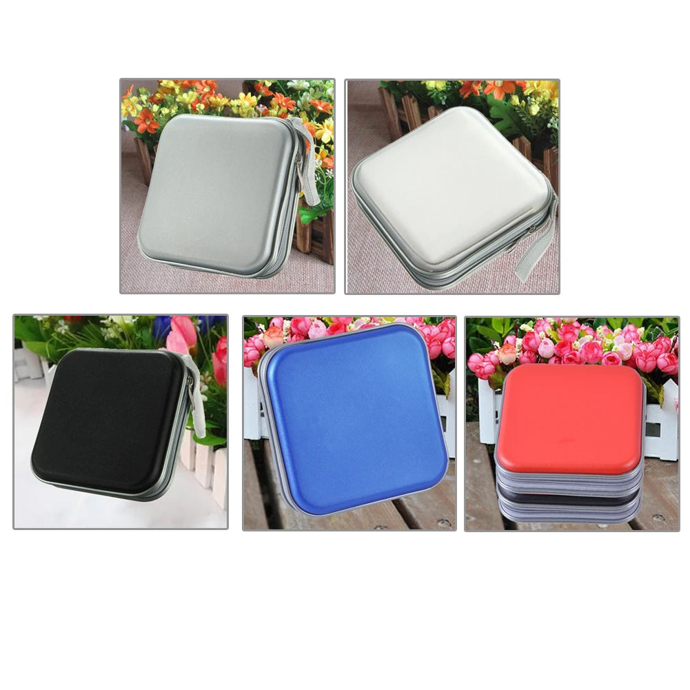 80/40-Piece CD DVD Storage Organizer - Large Capacity Zipper Disc Wallet Case for CD, DVD & VCD Collections