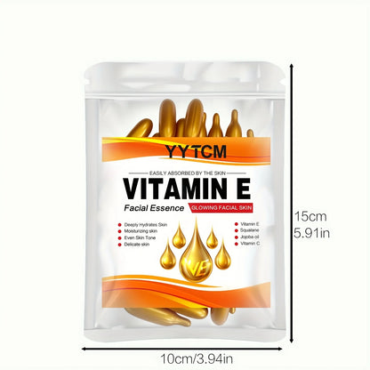 Vitamin E Moisturizing Capsule Essence - Squalane & Vitamin C Deep Hydration Skin Brightening Care