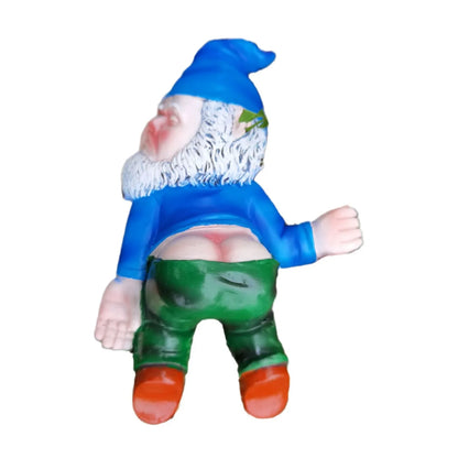 15cm Drunken Garden Gnome Statues - Funny Weatherproof Resin Ornaments for Indoor and Outdoor Decor