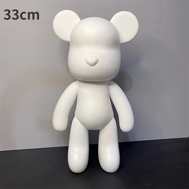 DIY Fluid Bear Sculpture – Handmade Bearbrick Doll Ornament, Graffiti Art Toy & Home Decoration Gift for Parents and Kids